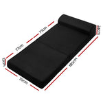 Giselle Bedding Foldable Mattress Folding Foam Bed Mat Black - Furniture > Mattresses