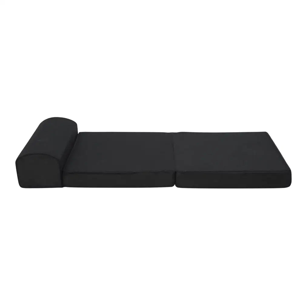 Giselle Bedding Foldable Mattress Folding Foam Bed Mat Black - Furniture > Mattresses