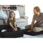 Giselle Bedding Foldable Mattress Folding Foam Bed Mat Double Black - Furniture > Mattresses