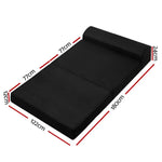 Giselle Bedding Foldable Mattress Folding Foam Bed Mat Double Black - Furniture > Mattresses