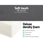 Giselle Bedding Foldable Mattress Folding Foam Bed Mat Double Grey - Furniture > Mattresses