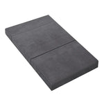 Giselle Bedding Foldable Mattress Folding Foam Bed Mat Double Grey - Furniture > Mattresses