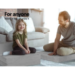 Giselle Bedding Foldable Mattress Folding Foam Bed Mat Light Grey - Furniture > Mattresses