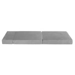 Giselle Bedding Foldable Mattress Folding Foam Bed Mat Light Grey - Furniture > Mattresses