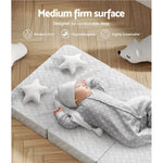 Giselle Bedding Foldable Mattress Folding Foam Cot Bed White - Furniture > Mattresses