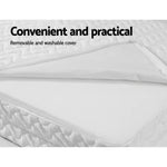 Giselle Bedding Foldable Mattress Folding Foam Cot Bed White - Furniture > Mattresses