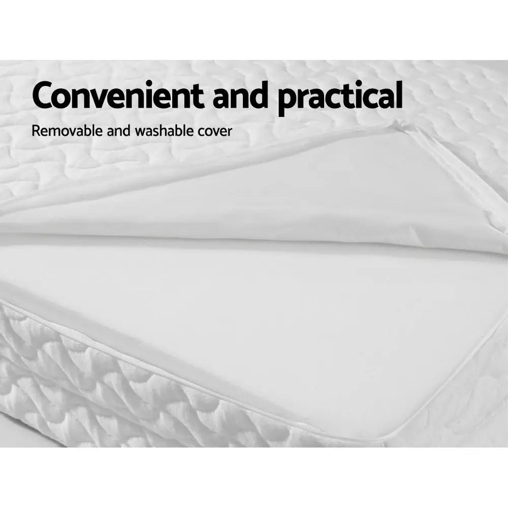 Giselle Bedding Foldable Mattress Folding Foam Cot Bed White - Furniture > Mattresses