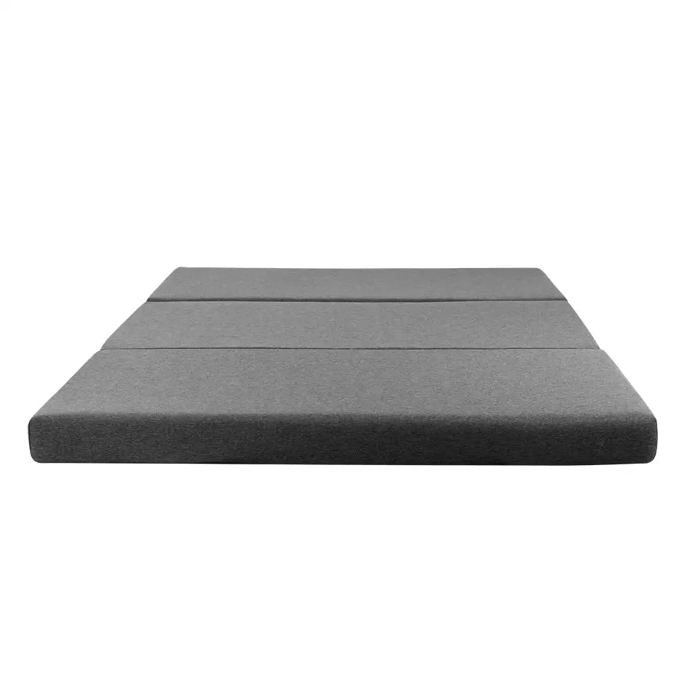 Giselle Bedding Foldable Mattress Folding Foam Double Grey - Furniture > Mattresses
