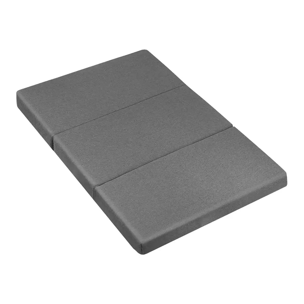 Giselle Bedding Foldable Mattress Folding Foam Double Grey - Furniture > Mattresses