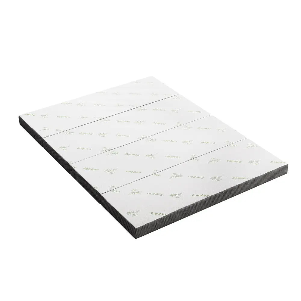 Giselle Bedding Foldable Mattress Folding Foam Queen Bamboo - Furniture > Mattresses