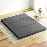 Giselle Bedding Foldable Mattress Folding Foam Queen Grey - Furniture > Mattresses