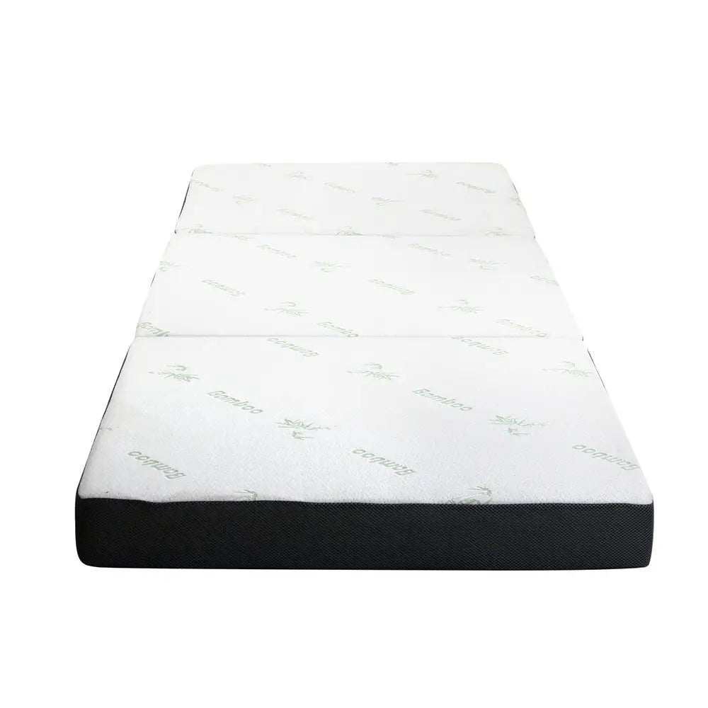 Giselle Bedding Foldable Mattress Folding Foam Single Bamboo - Furniture > Mattresses