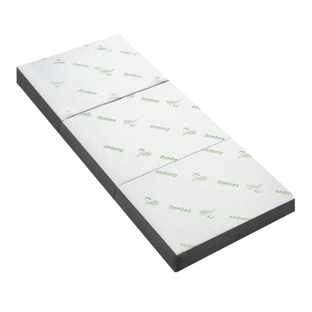 Giselle Bedding Foldable Mattress Folding Foam Single Bamboo - Furniture > Mattresses