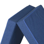 Giselle Bedding Foldable Mattress Folding Foam Single Blue - Furniture > Mattresses