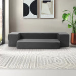 Giselle Bedding Foldable Mattress Folding Foam Sofa Bed Chair Grey - Furniture > Mattresses