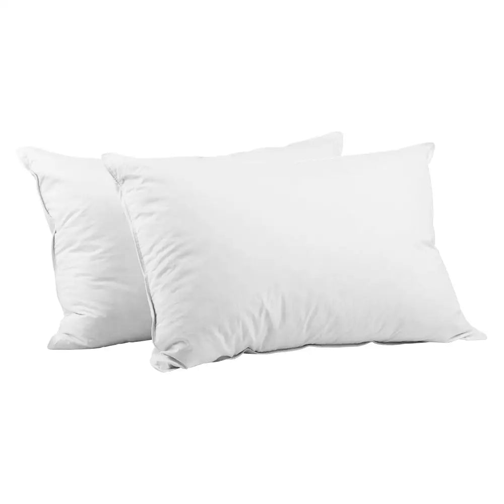 Giselle Bedding Goose Feather Down Pillow Twin Pack - Home & Garden > Bedding