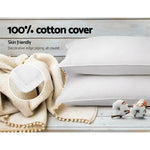Giselle Bedding Goose Feather Down Pillow Twin Pack - Home & Garden > Bedding