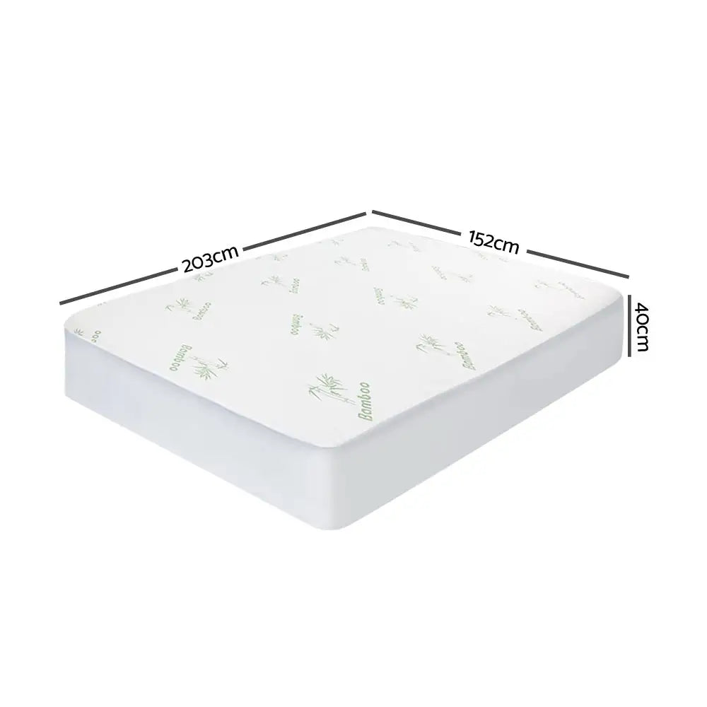 Giselle Bedding Mattress Protector Bamboo Queen - Furniture > Mattresses