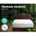 Giselle Bedding Mattress Protector Bamboo Single - Furniture > Mattresses