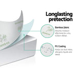 Giselle Bedding Mattress Protector Bamboo Single - Furniture > Mattresses