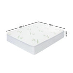 Giselle Bedding Mattress Protector Bamboo Single - Furniture > Mattresses
