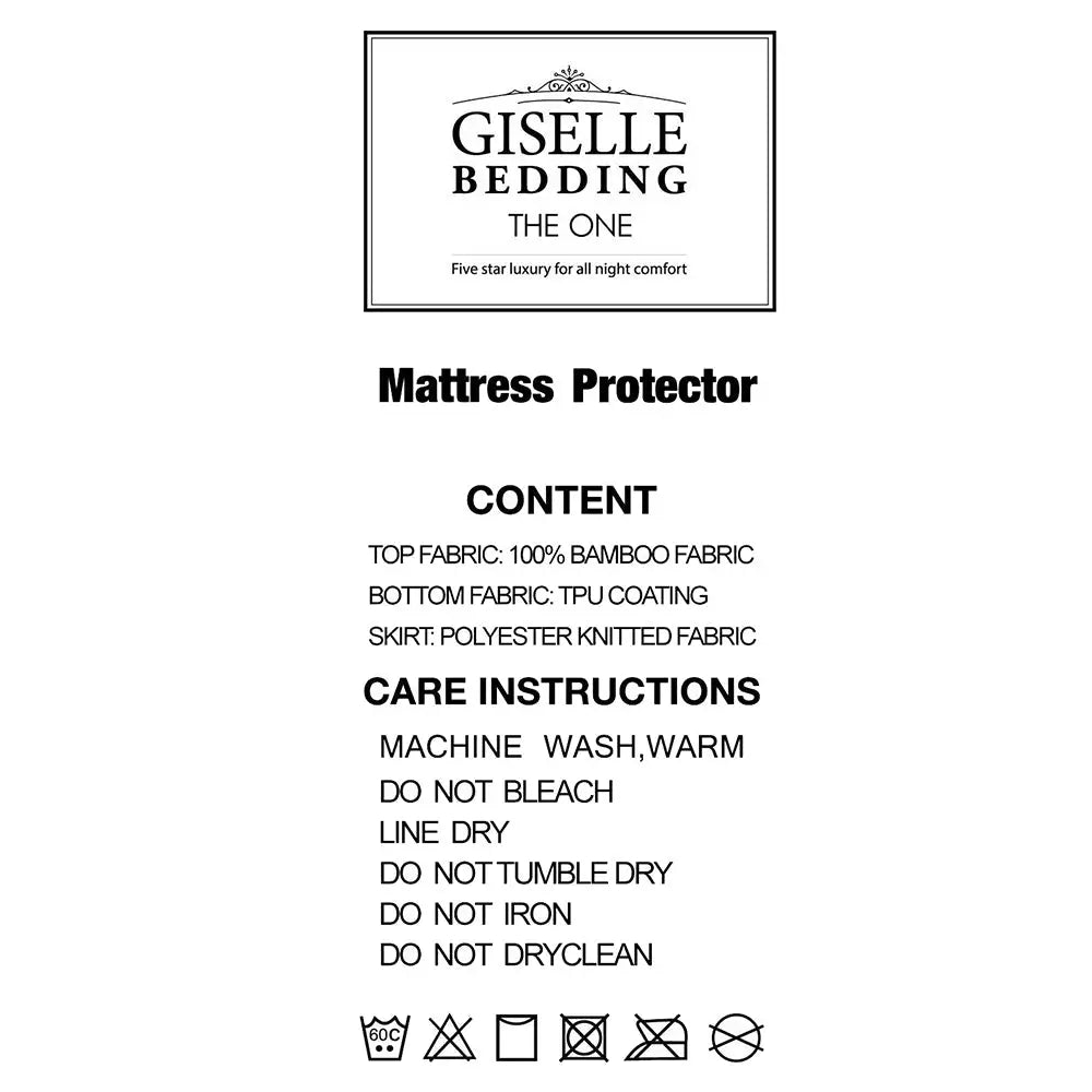Giselle Bedding Mattress Protector Queen - Home & Garden > Bedding