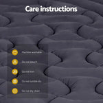 Giselle Bedding Mattress Topper Pillowtop 3-Zone Double - Furniture > Mattresses > Mattress Toppers