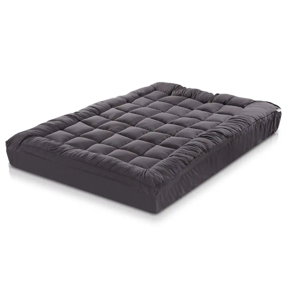 Giselle Bedding Mattress Topper Pillowtop Bamboo Charcoal Double - Home & Garden > Bedding