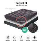 Giselle Bedding Mattress Topper Pillowtop Bamboo Charcoal Queen - Home & Garden > Bedding