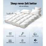 Giselle Bedding Mattress Topper Pillowtop Bamboo Double - Home & Garden > Bedding