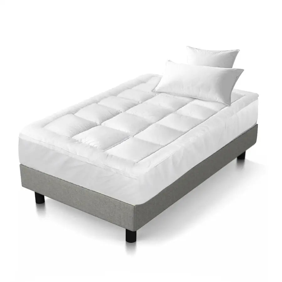 Giselle Bedding Mattress Topper Pillowtop Bamboo Single - Home & Garden > Bedding