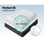 Giselle Bedding Mattress Topper Pillowtop Bamboo Single - Home & Garden > Bedding