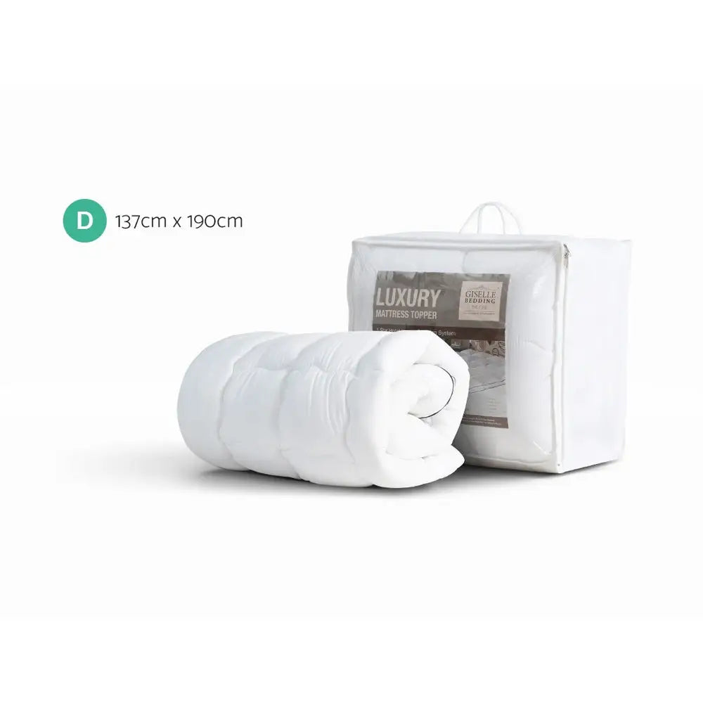 Giselle Bedding Mattress Topper Pillowtop - Double - Home & Garden > Bedding