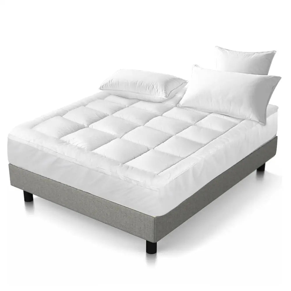 Giselle Bedding Mattress Topper Pillowtop Protector Pad Double - Home & Garden > Bedding