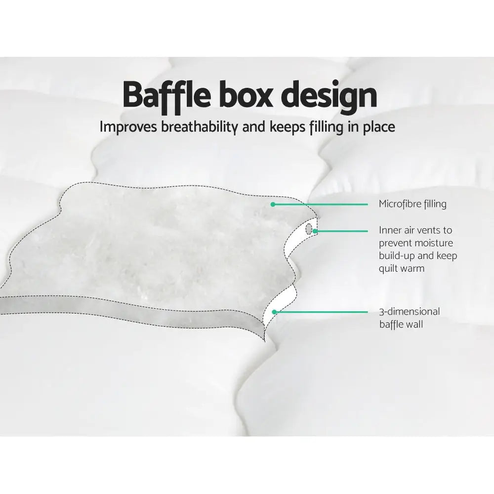 Giselle Bedding Mattress Topper Pillowtop - Single - Home & Garden > Bedding