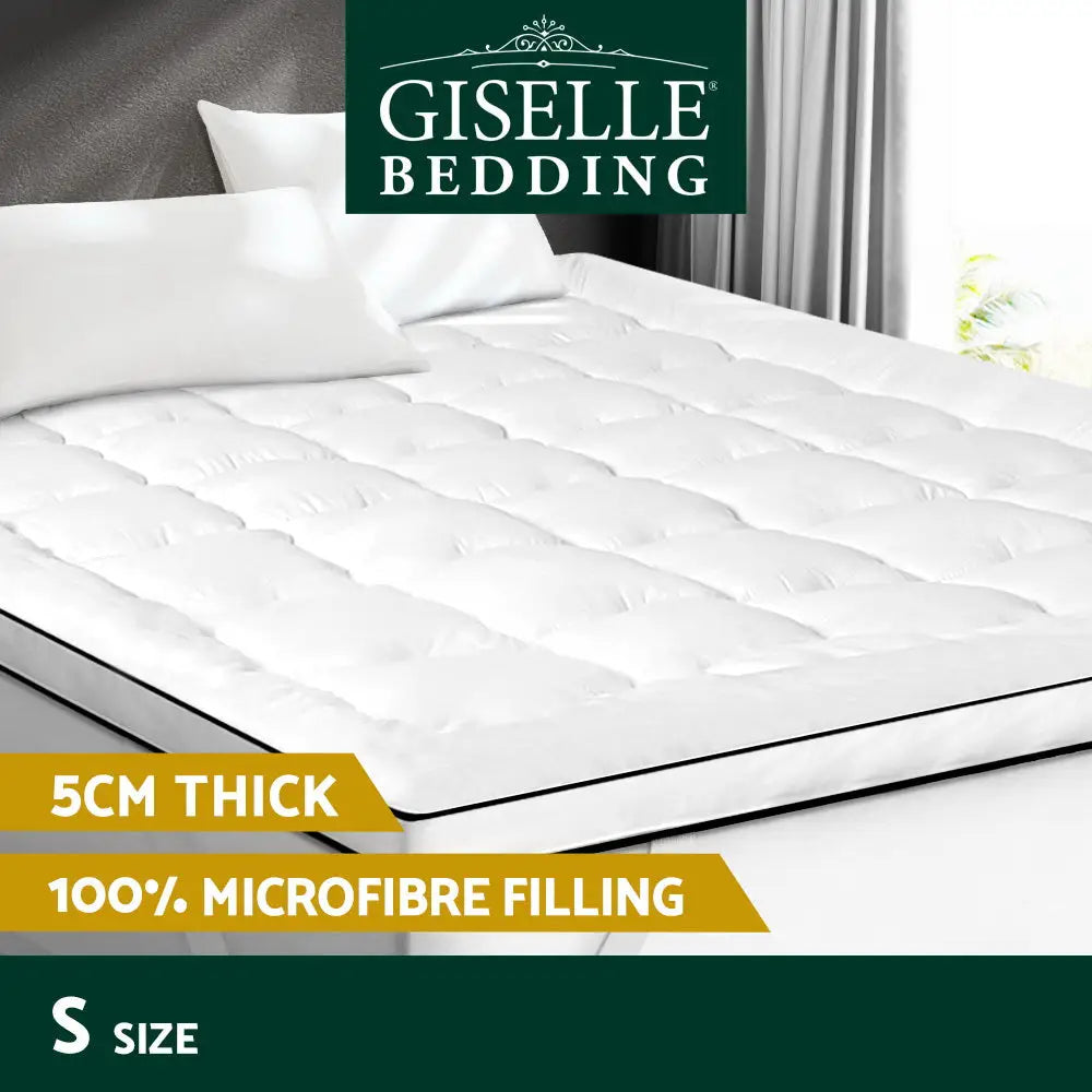 Giselle Bedding Mattress Topper Pillowtop - Single - Home & Garden > Bedding