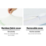 Giselle Bedding Memory Foam Contour Pillow Cool Gel Bamboo Cover - Home & Garden > Bedding
