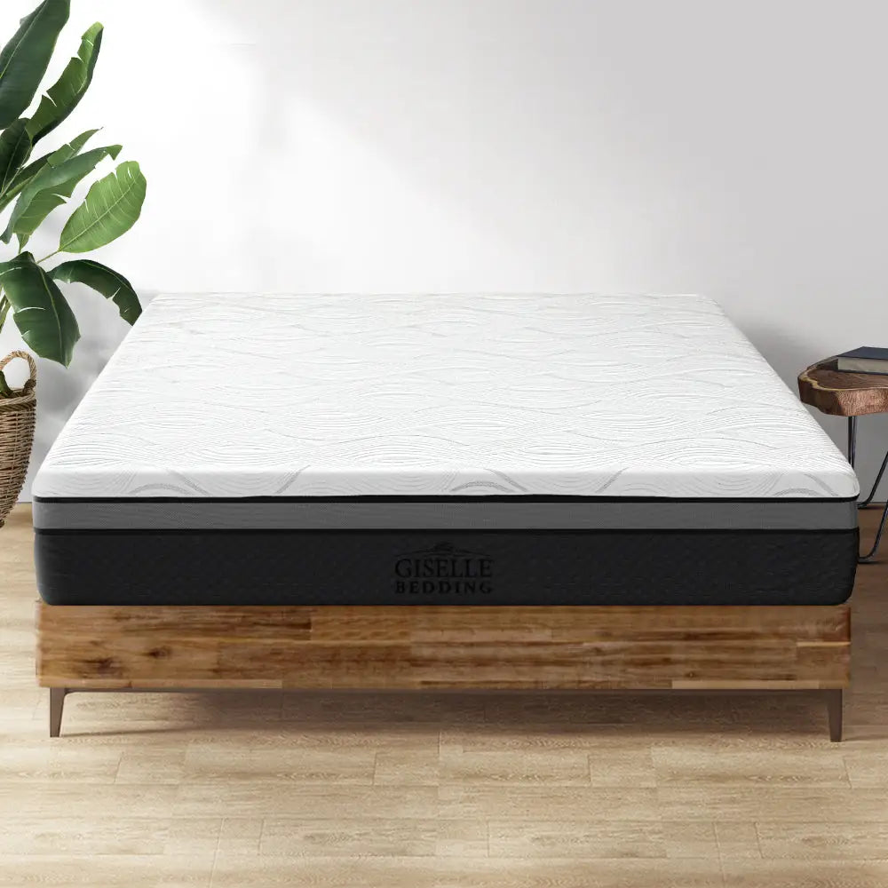 Giselle Bedding Memory Foam Mattress Bed Cool Gel Comfort King Single 25cm - Furniture > Mattresses