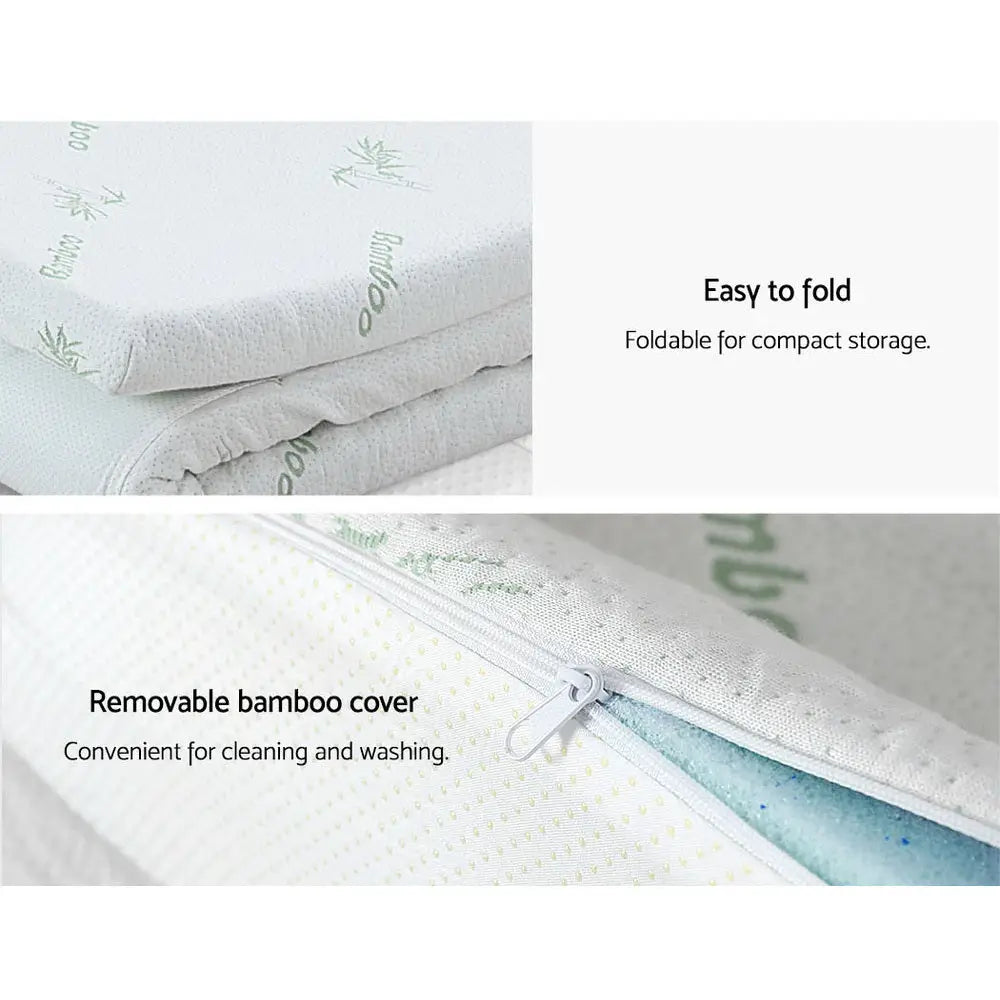 Giselle Bedding Memory Foam Mattress Topper 11-Zone 8cm Single - Home & Garden > Bedding