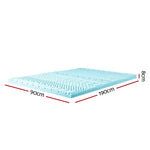 Giselle Bedding Memory Foam Mattress Topper 11-Zone 8cm Single - Home & Garden > Bedding