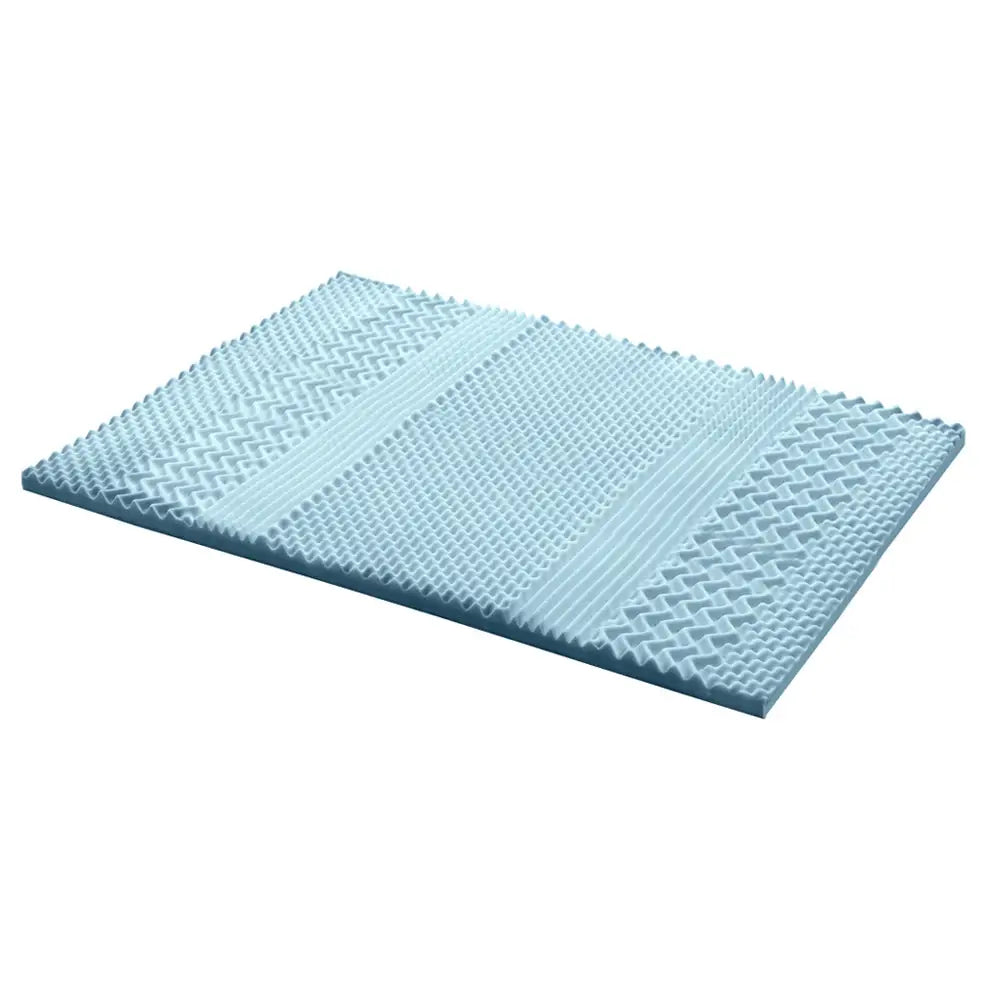 Giselle Bedding Memory Foam Mattress Topper 7-Zone 5cm King - Furniture > Mattresses