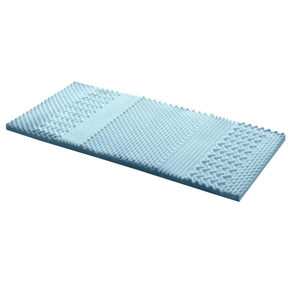 Giselle Bedding Memory Foam Mattress Topper 7-Zone 5cm Single - Furniture > Mattresses