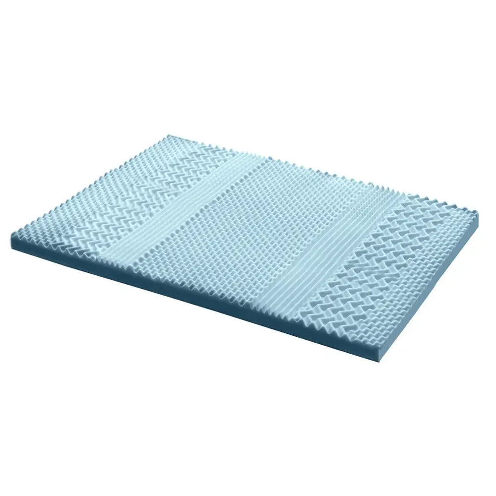 Giselle Bedding Memory Foam Mattress Topper 7-Zone 8cm King - Furniture > Mattresses