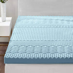 Giselle Bedding Memory Foam Mattress Topper 7-Zone 8cm King - Furniture > Mattresses