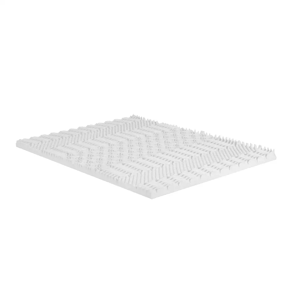 Giselle Bedding Memory Foam Mattress Topper 7-Zone Airflow Pad 8cm Single White - Furniture > Mattresses