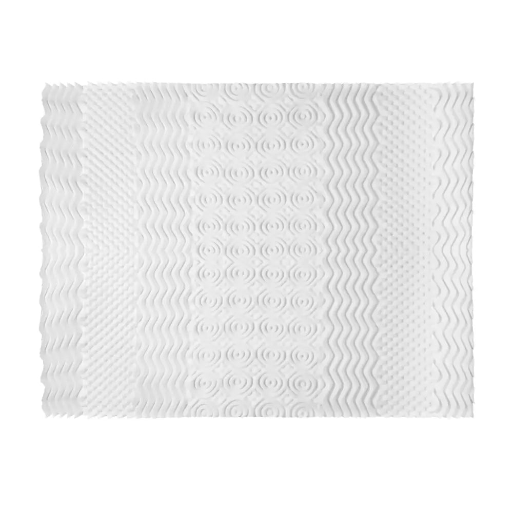 Giselle Bedding Memory Foam Mattress Topper 7-Zone Airflow Pad 8cm Single White - Furniture > Mattresses
