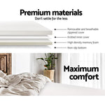 Giselle Bedding Memory Foam Mattress Topper 8cm King - Furniture > Mattresses