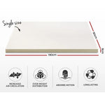 Giselle Bedding Memory Foam Mattress Topper 8cm Single - Furniture > Mattresses