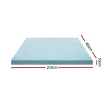 Giselle Bedding Memory Foam Mattress Topper Cool Gel Bed Mat Bamboo 10cm King - Furniture > Mattresses