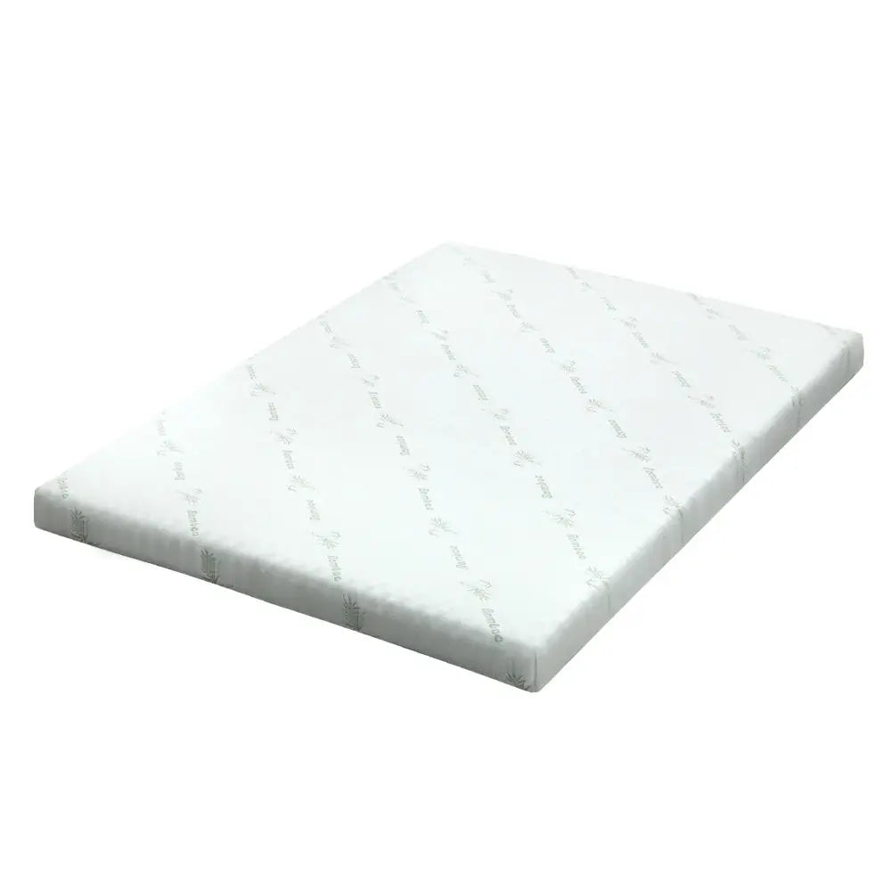 Giselle Bedding Memory Foam Mattress Topper Cool Gel Bed Mat Bamboo 10cm King - Furniture > Mattresses